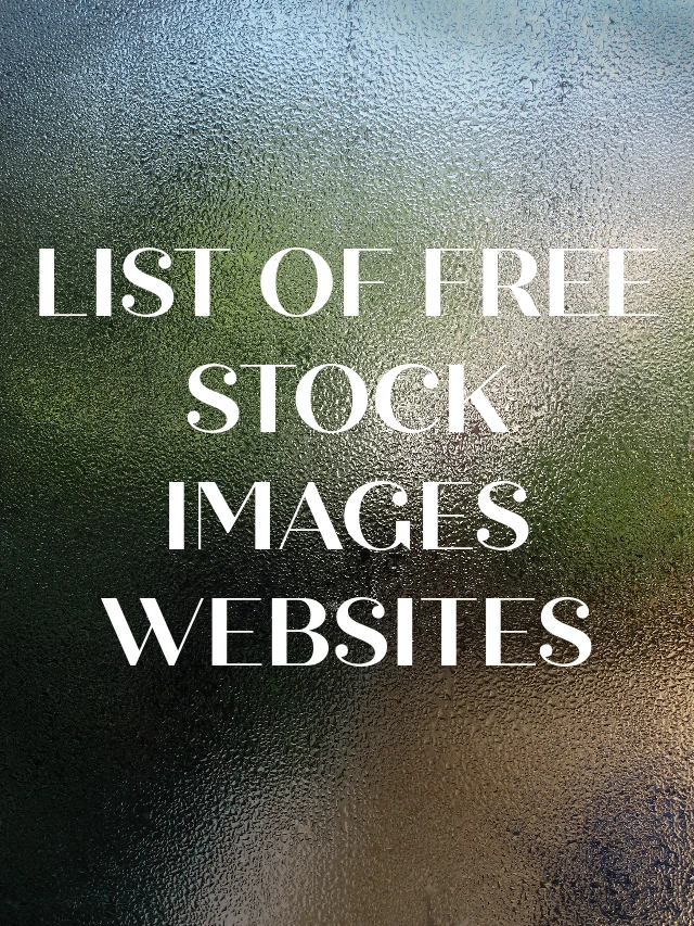 FREE STOCK IMAGES SITES